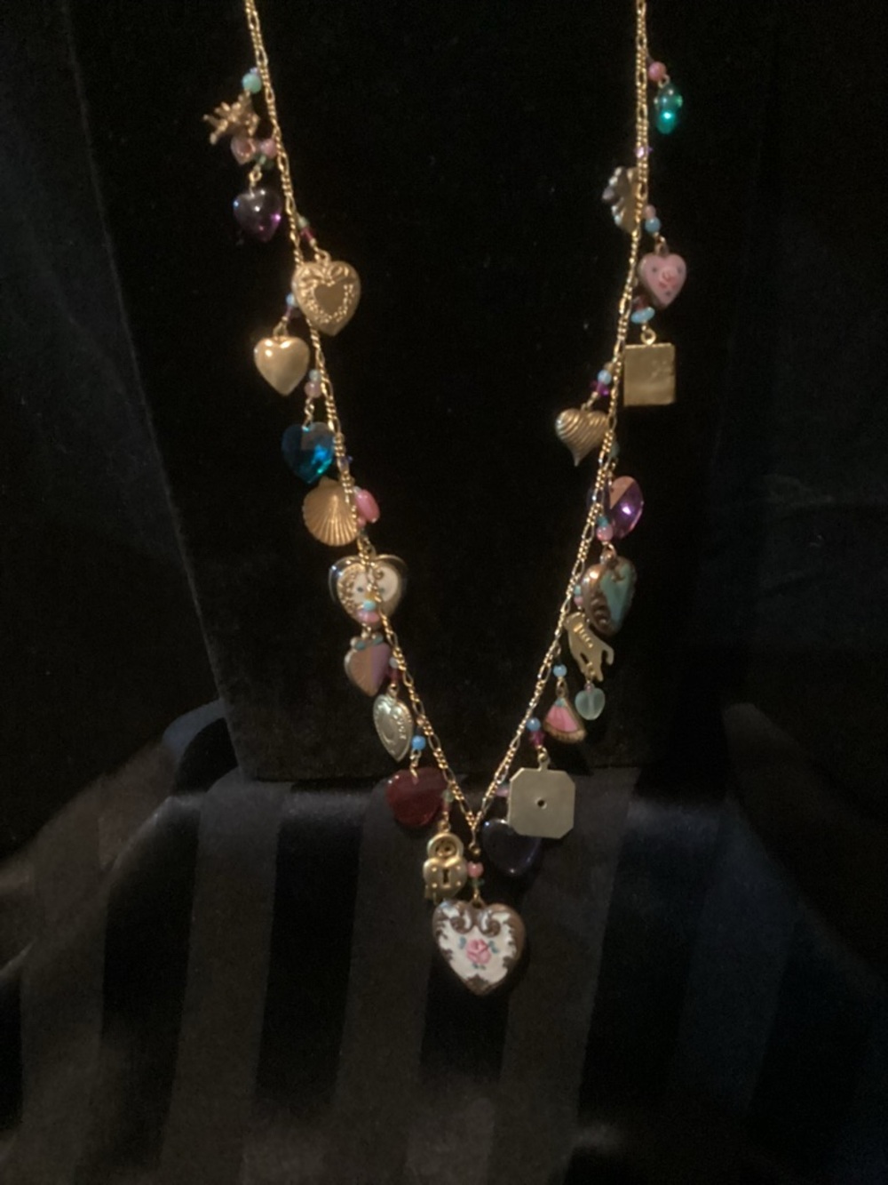 Lucy Isaac NYC Multi-Charm Heart Necklace